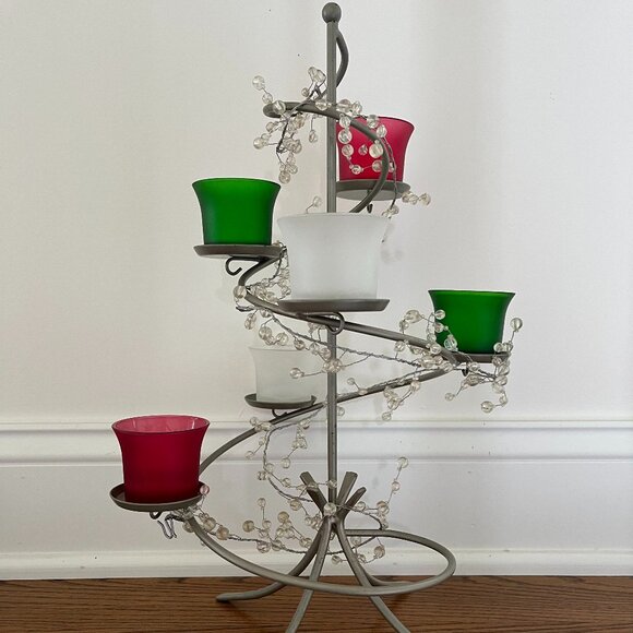 PartyLite Other - PartyLite 18 Votive Holders, Festive Centerpiece & Garland